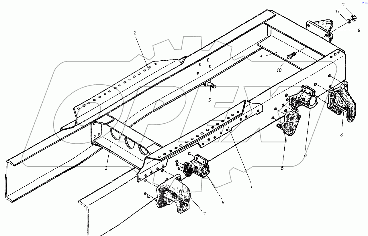 Рама МАЗ-54326